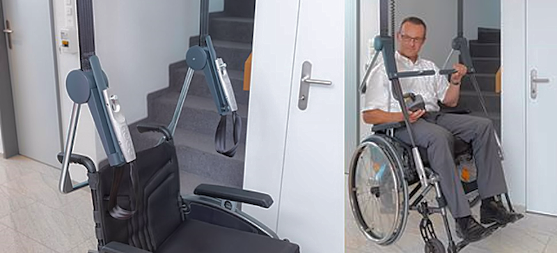 Bevestiging rolstoel aan zweeflift 800x363