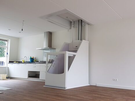 Lift zonder schacht vanuit keuken naar slaapkamer