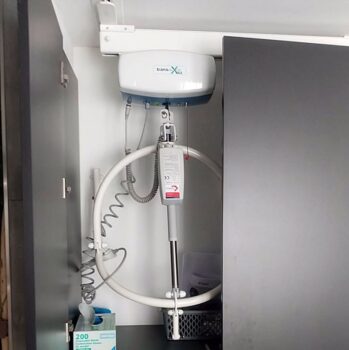 Plafondlift rail vlak inbouwen_plafondlift in kast