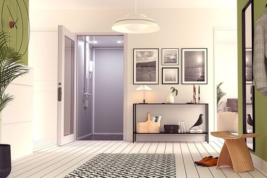 Basis huislift grijze cabine