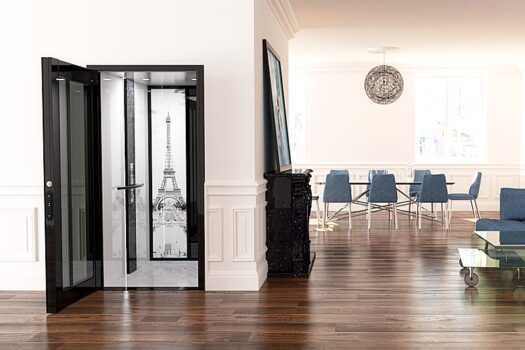 Lift in huis met fotoprint in cabine