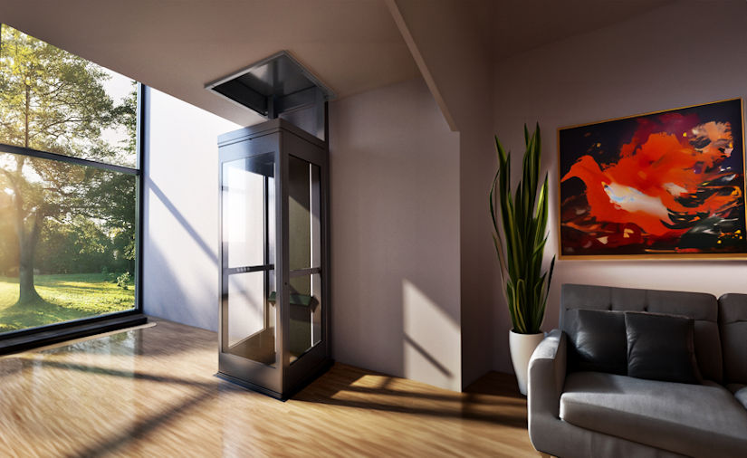 1 persoons huislift zonder schacht met veel design opties